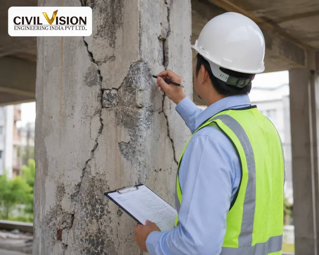 Structural audit and strengthening services by Civil-vision in Bangalore